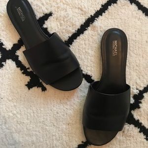 MICHAEL Michael Kors Leather Slides